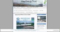 Desktop Screenshot of islayenergytrust.org.uk